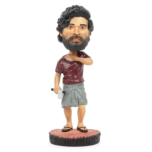 Pushpa Bobblehead – Allu Arjun Inspired Figurine – 16 cm