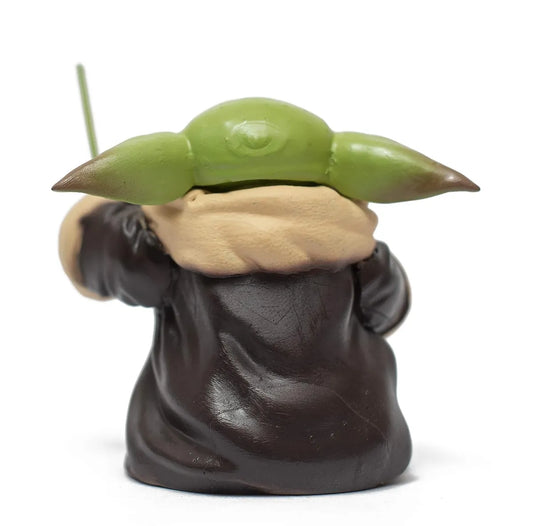 Baby Yoda with Lightsaber Action Figure (Grogu)- 8 cm